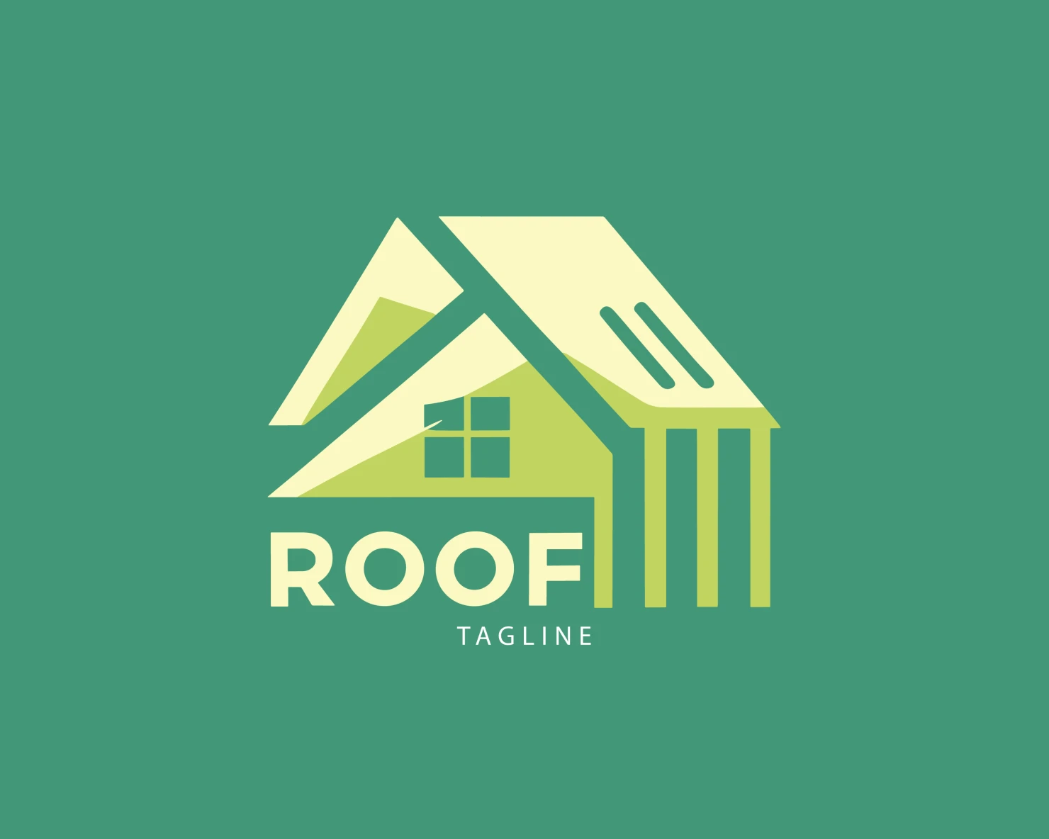 Roof customizable logo set design #39182
