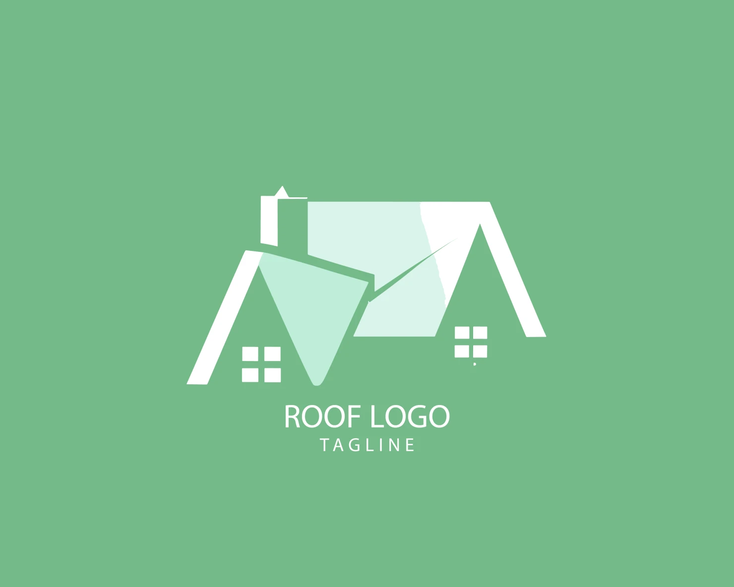 Roof customizable logo set design #39183