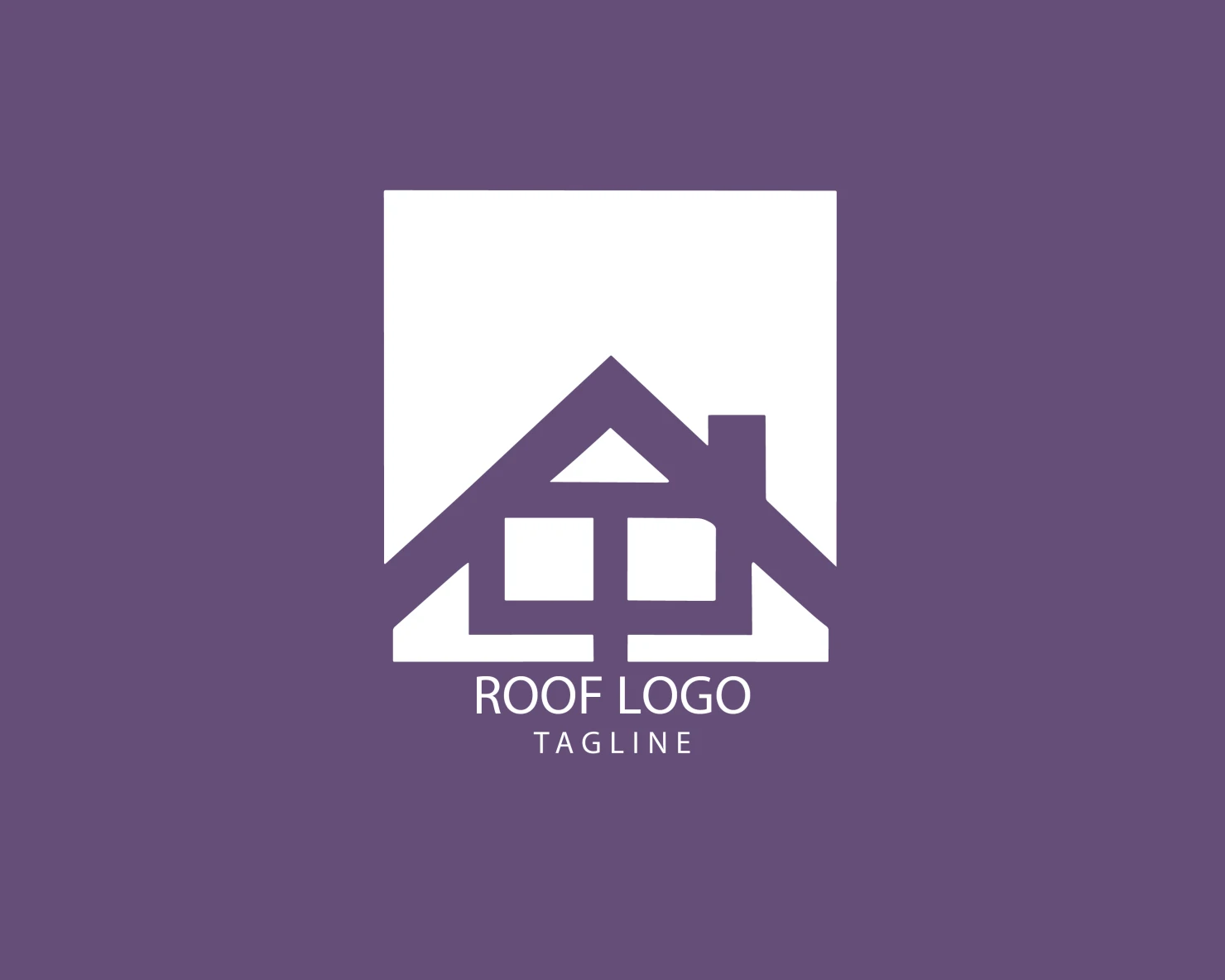 Roof customizable logo set design #39186