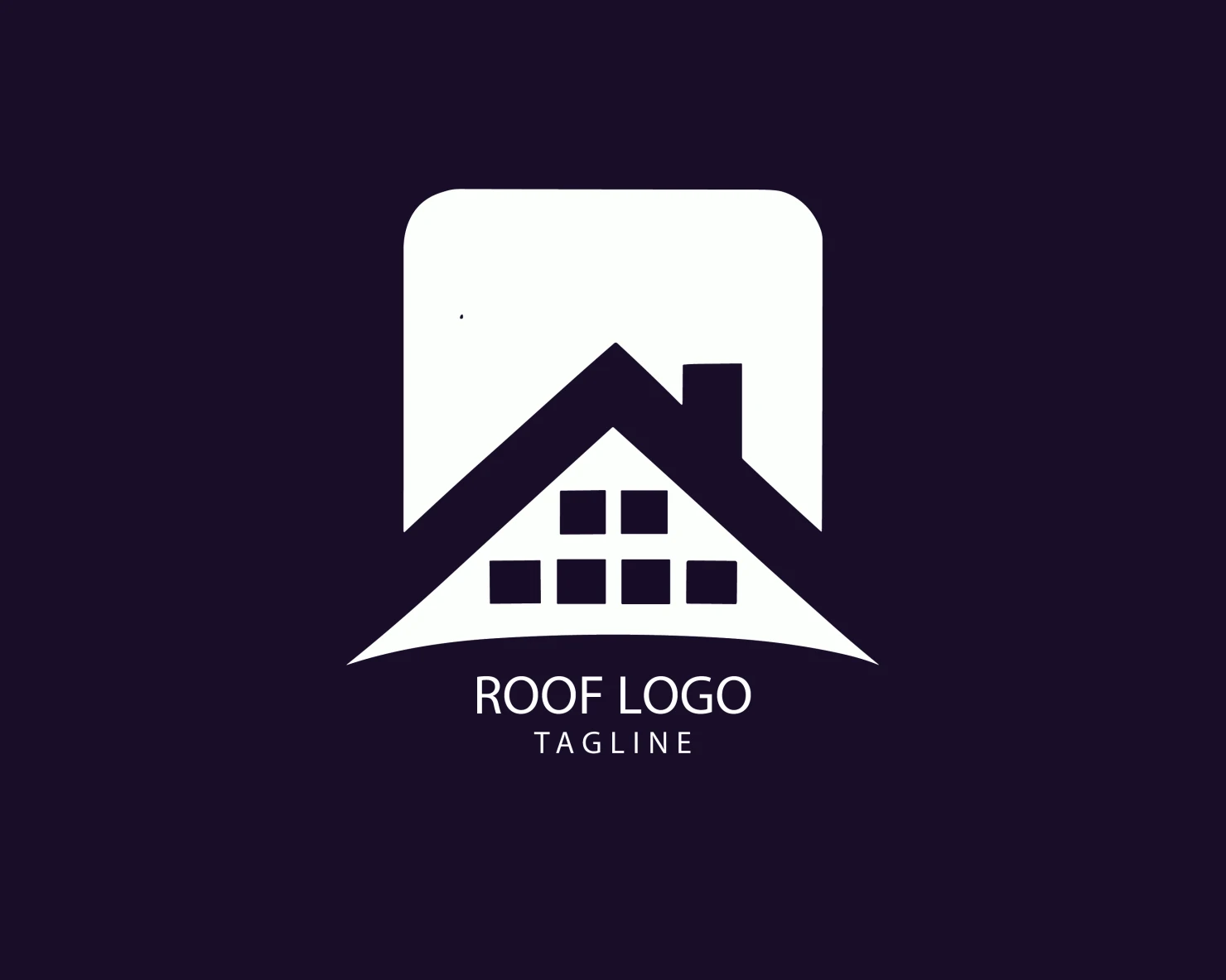 Roof customizable logo set design #39188