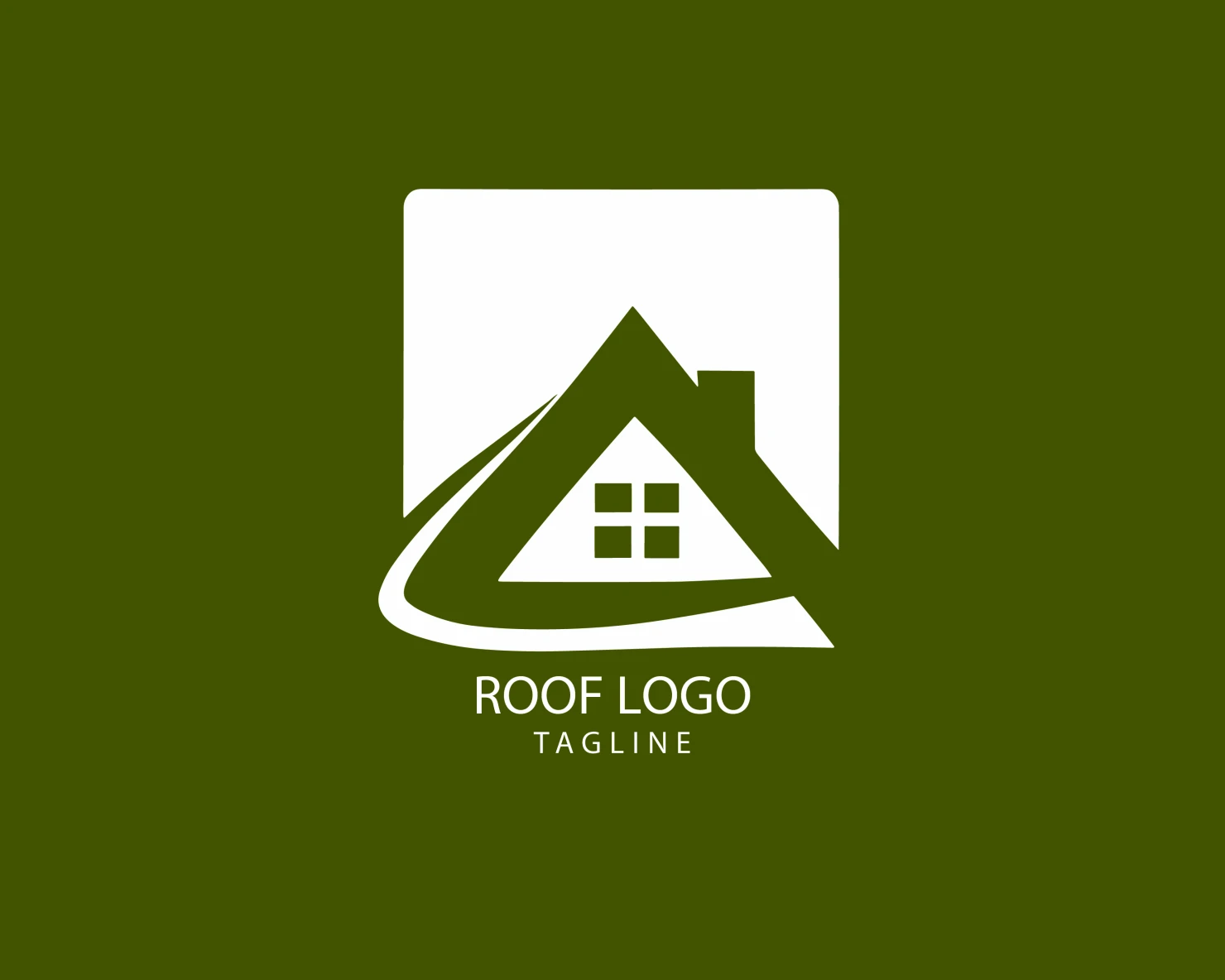 Roof customizable logo set design #39189