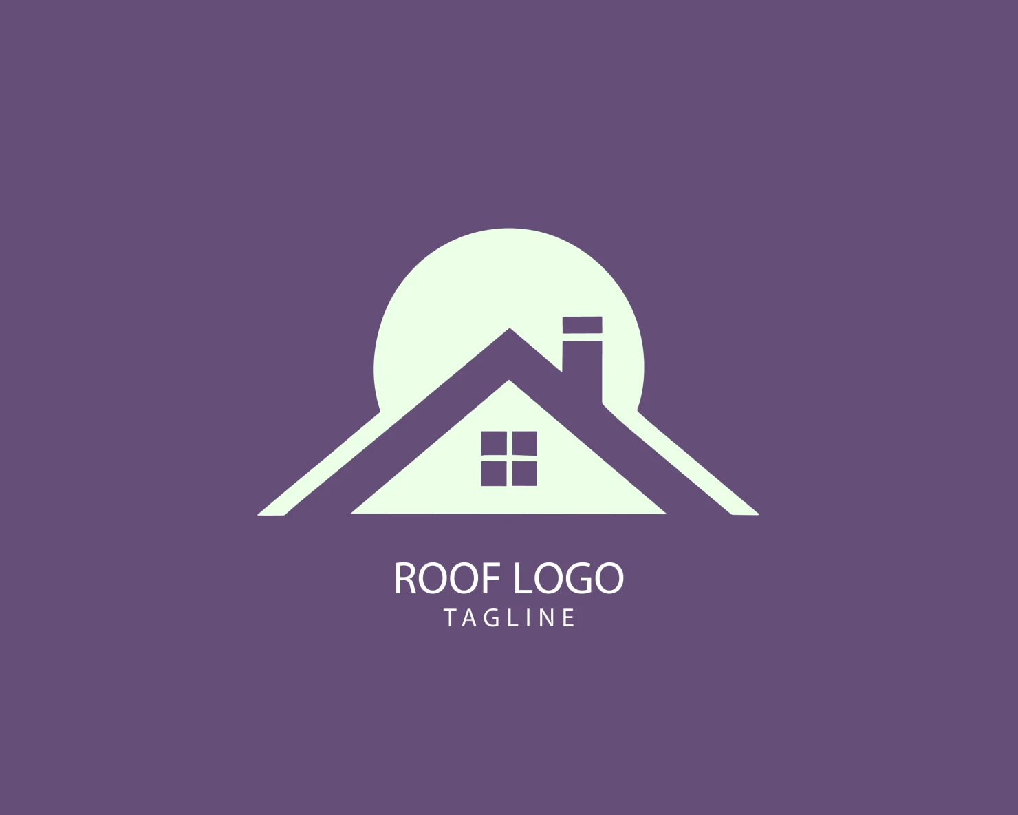 Roof customizable logo set design #39193