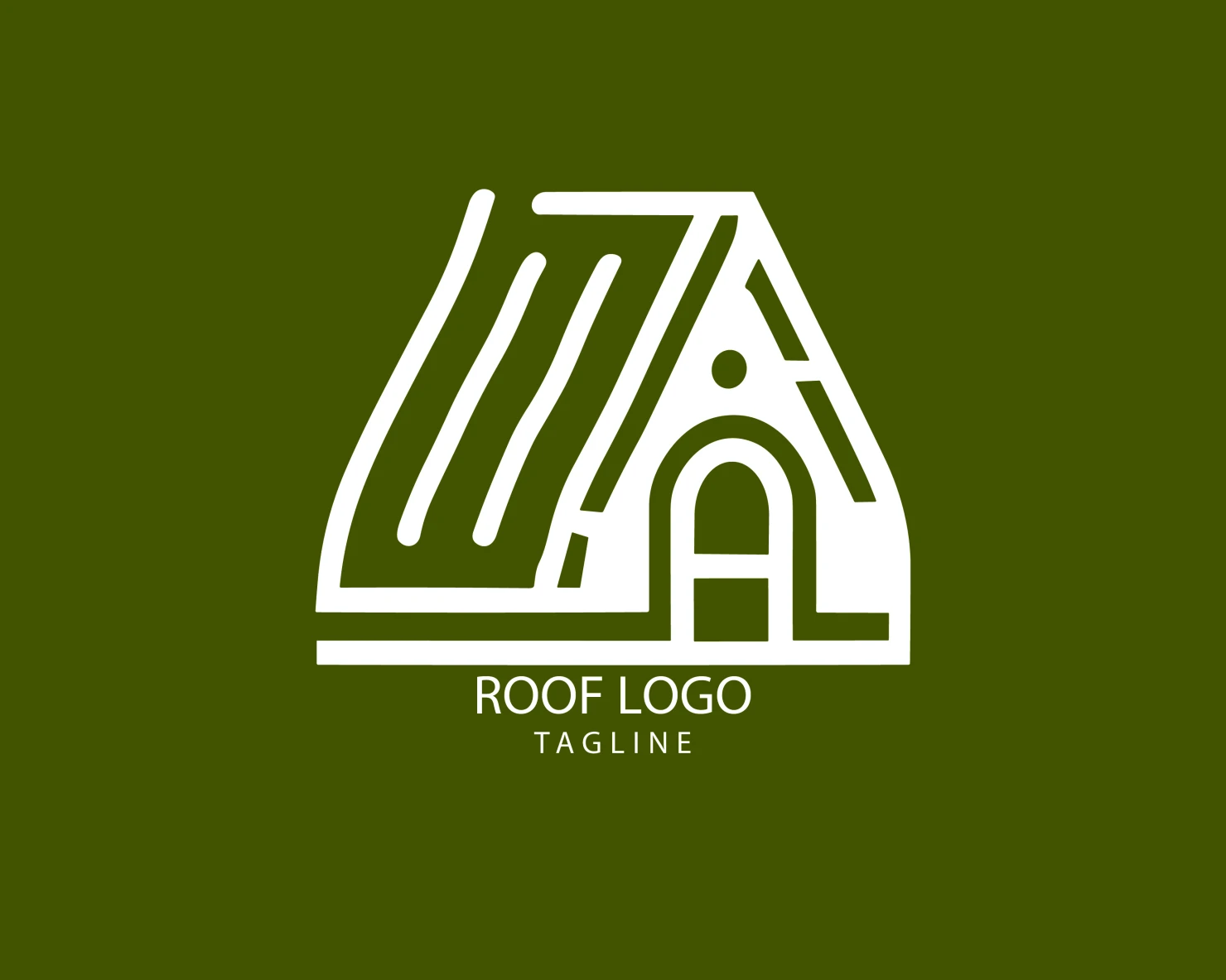 Roof customizable logo set design #39196