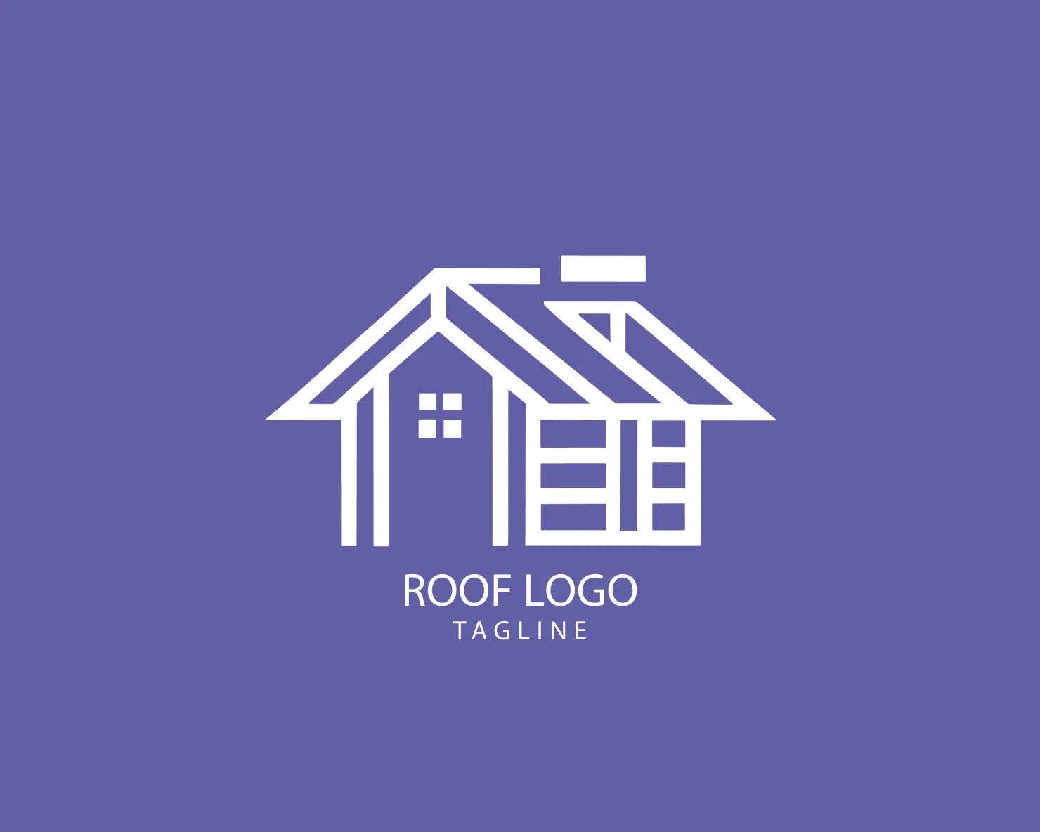 Roof customizable logo set design #39200