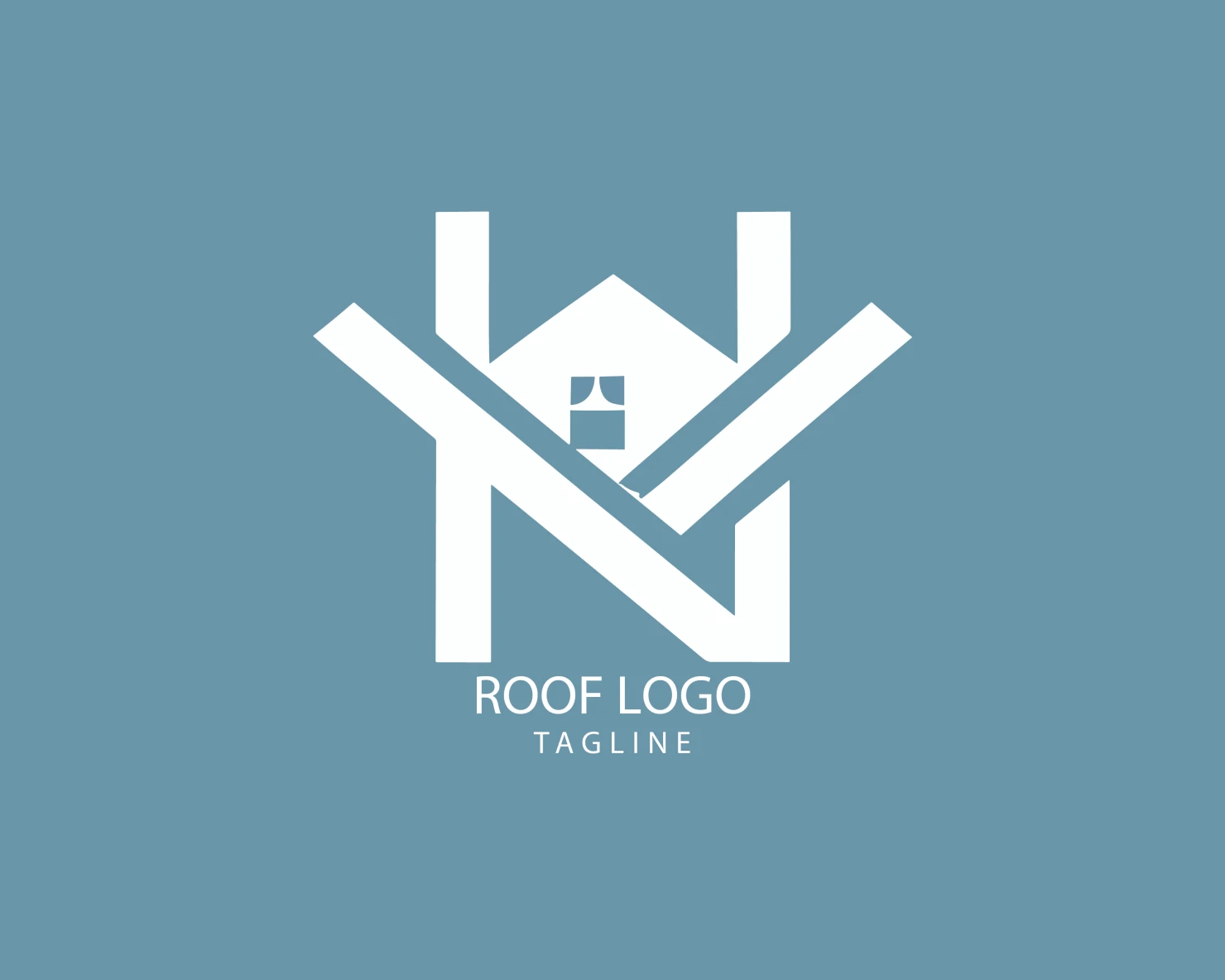 Roof customizable logo set design #39204