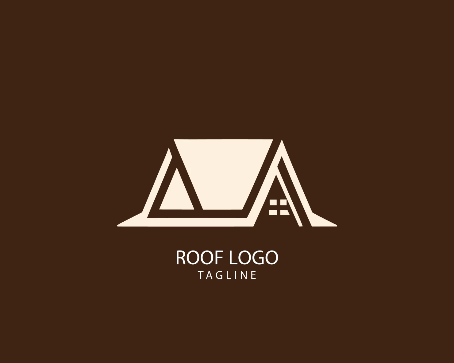 Roof customizable logo set design #39213