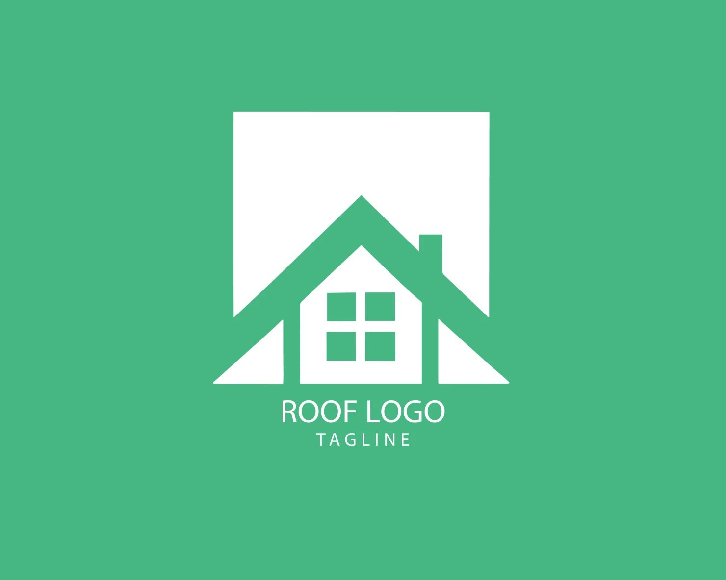 Roof customizable logo set design #39224