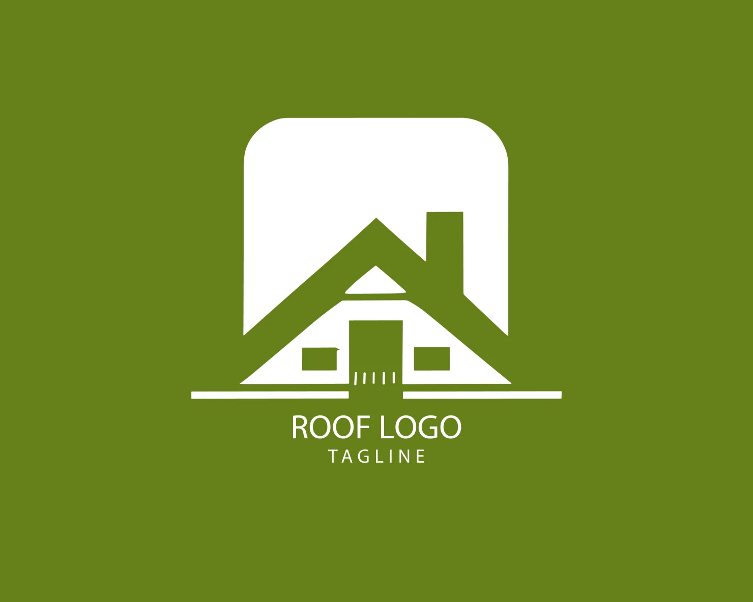 Roof customizable logo set design #39225