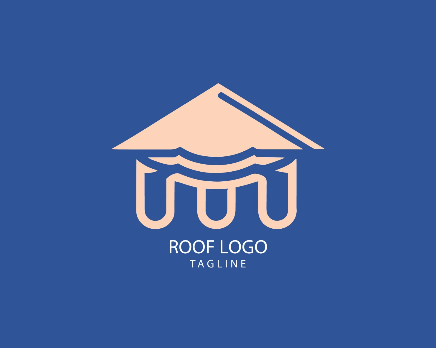Roof customizable logo set design #39226