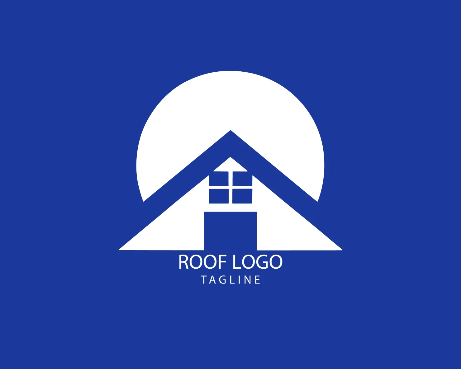Roof customizable logo set design #39232