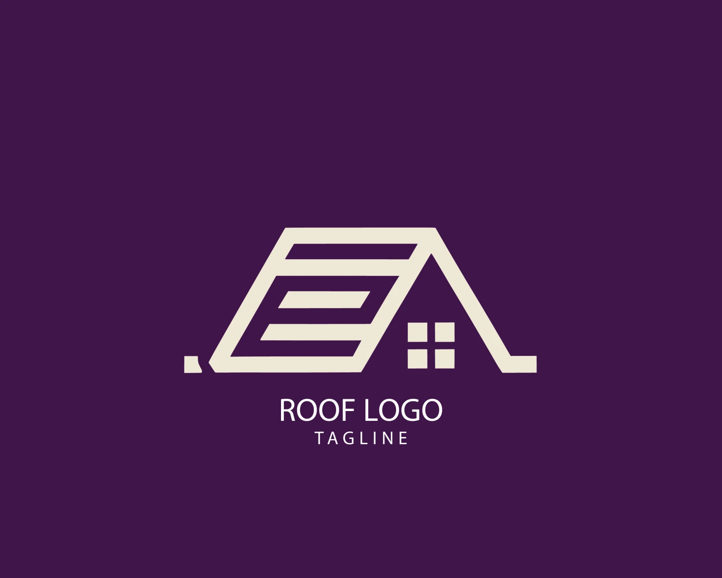 Roof customizable logo set design #39235