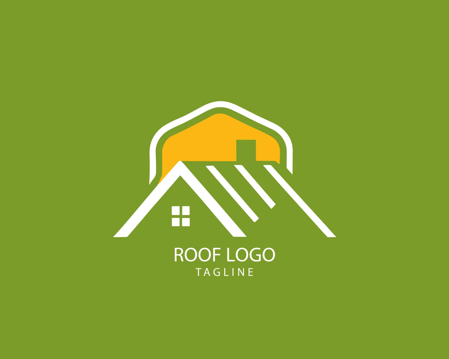 Roof customizable logo set design #39236