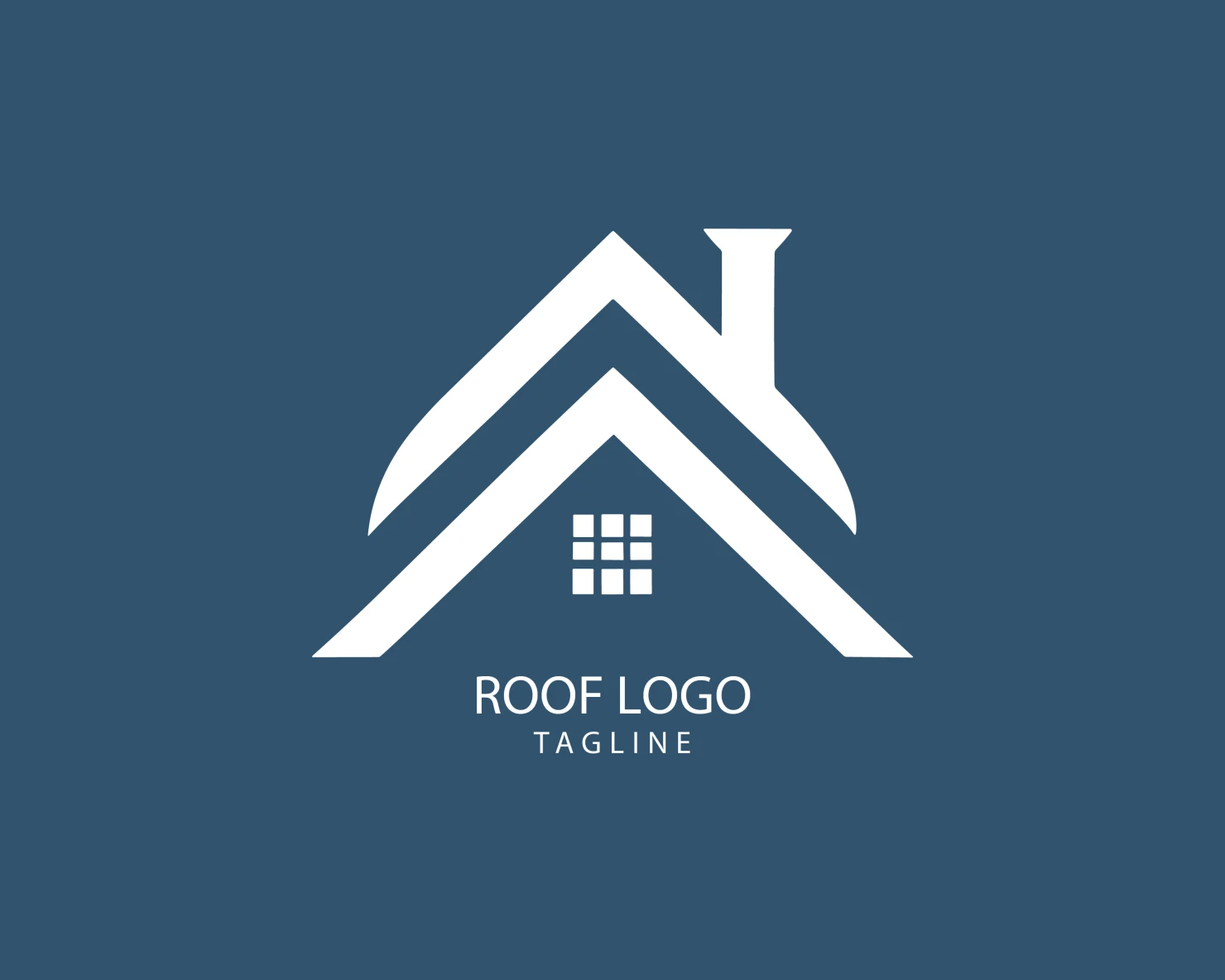 Roof customizable logo set design #39238