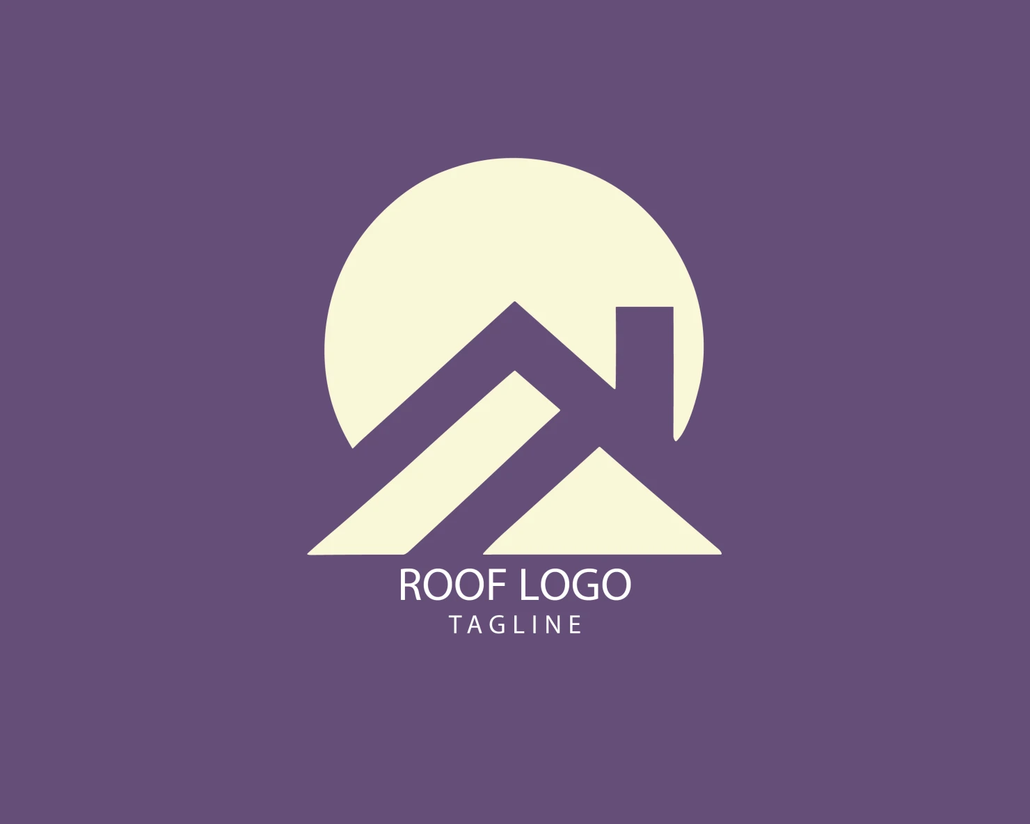Roof customizable logo set design #39239