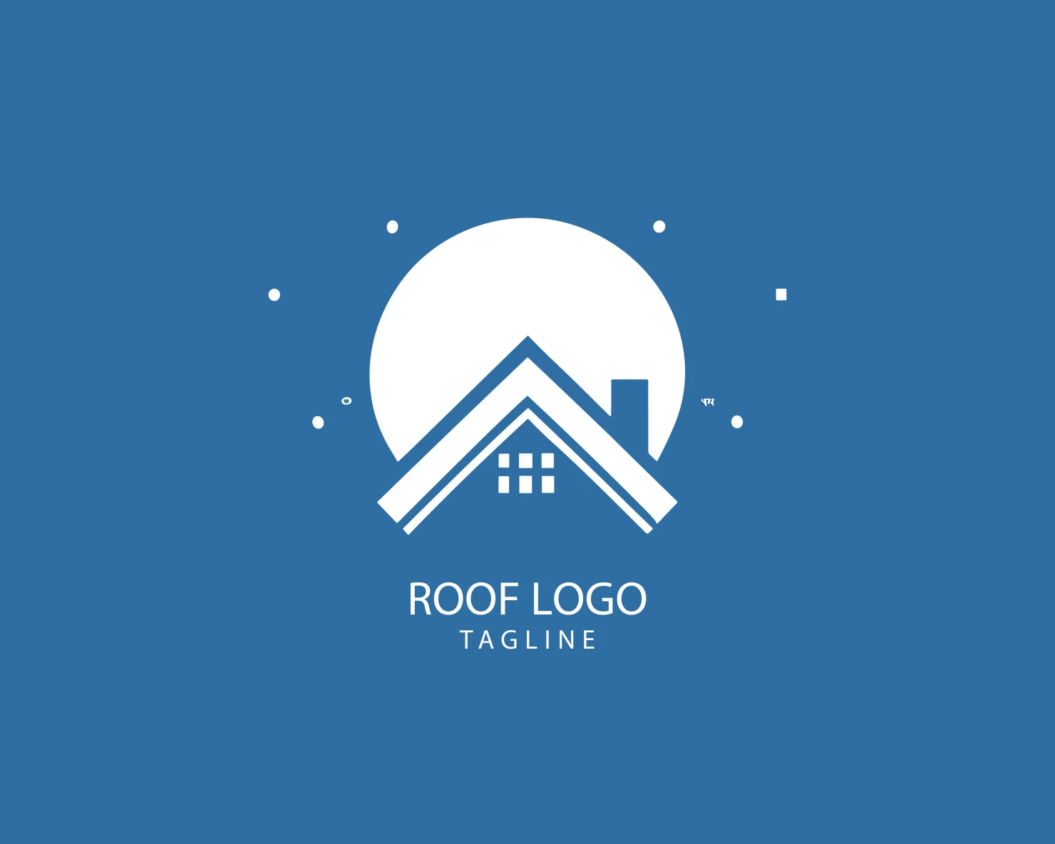Roof customizable logo set design #39241
