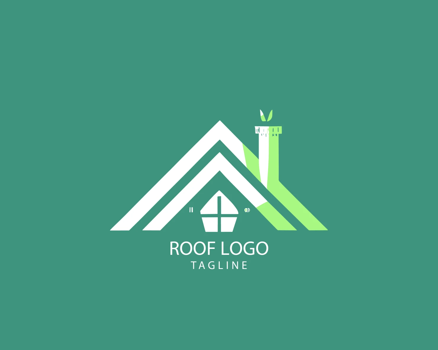 Roof customizable logo set design #39242