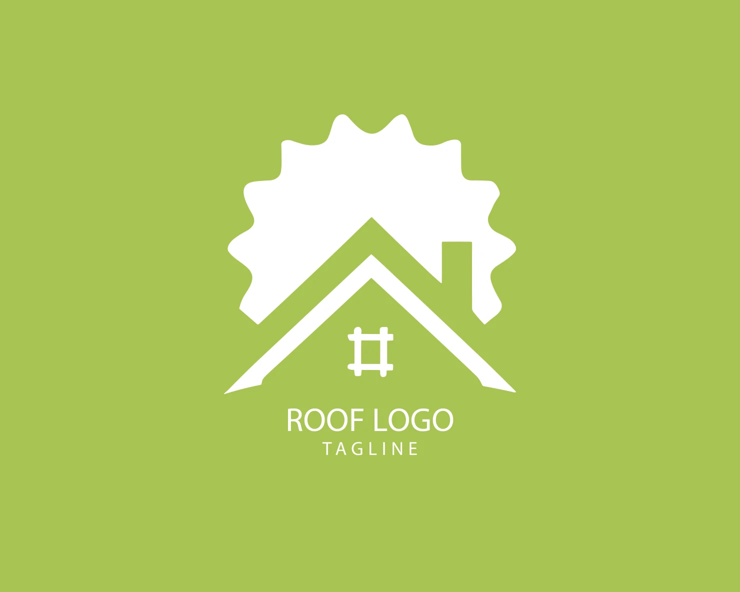 Roof customizable logo set design #39246