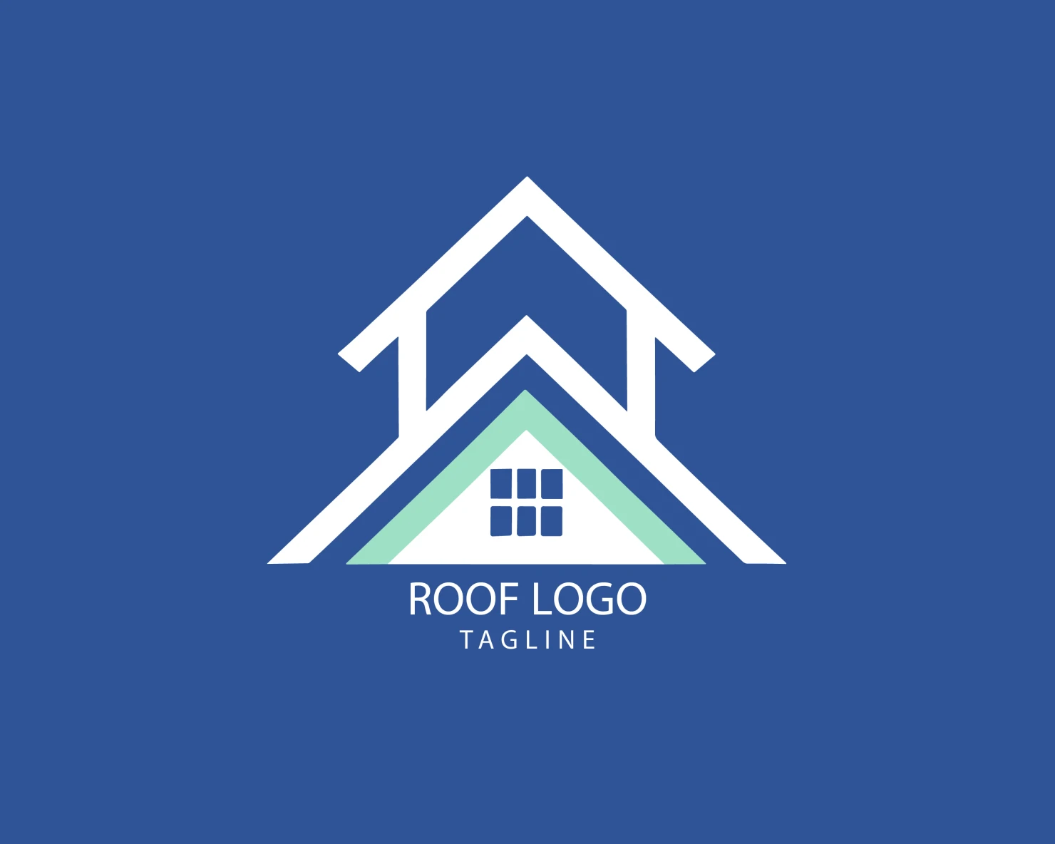 Roof customizable logo set design #39250