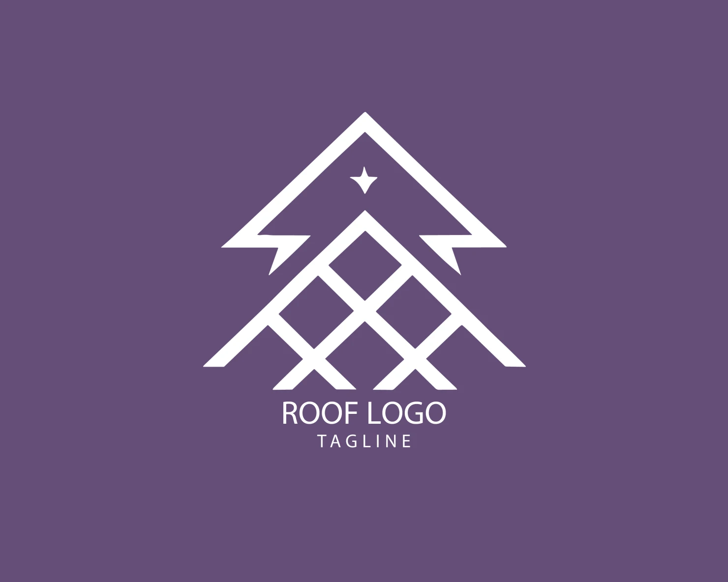 Roof customizable logo set design #39251