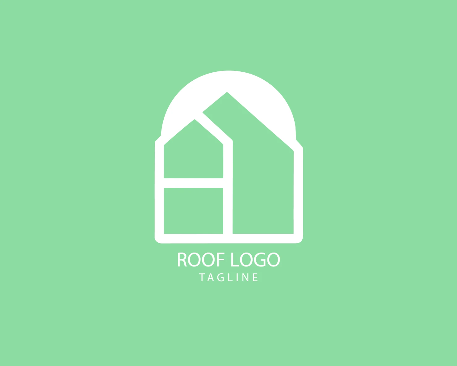 Roof customizable logo set design #39253