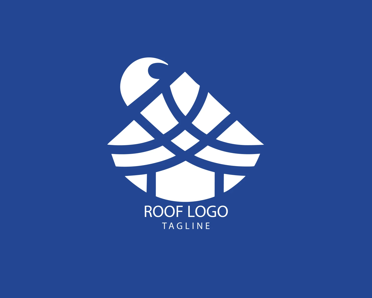 Roof customizable logo set design #39254