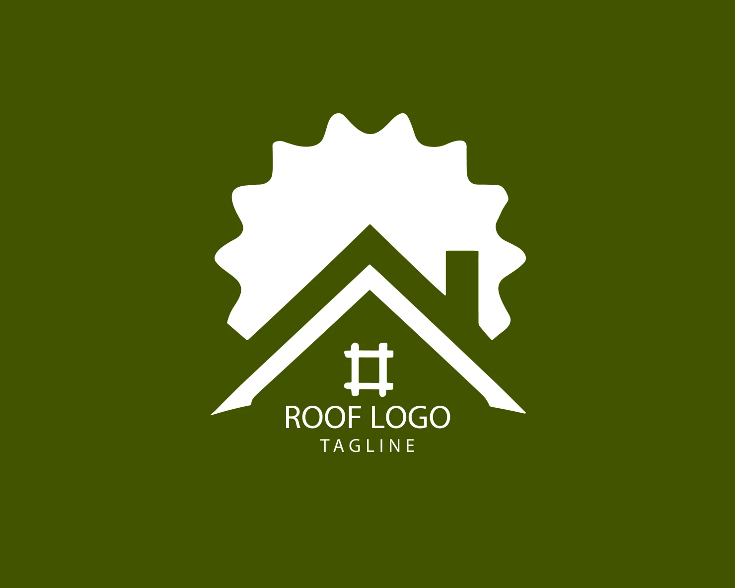 Roof customizable logo set design #39255