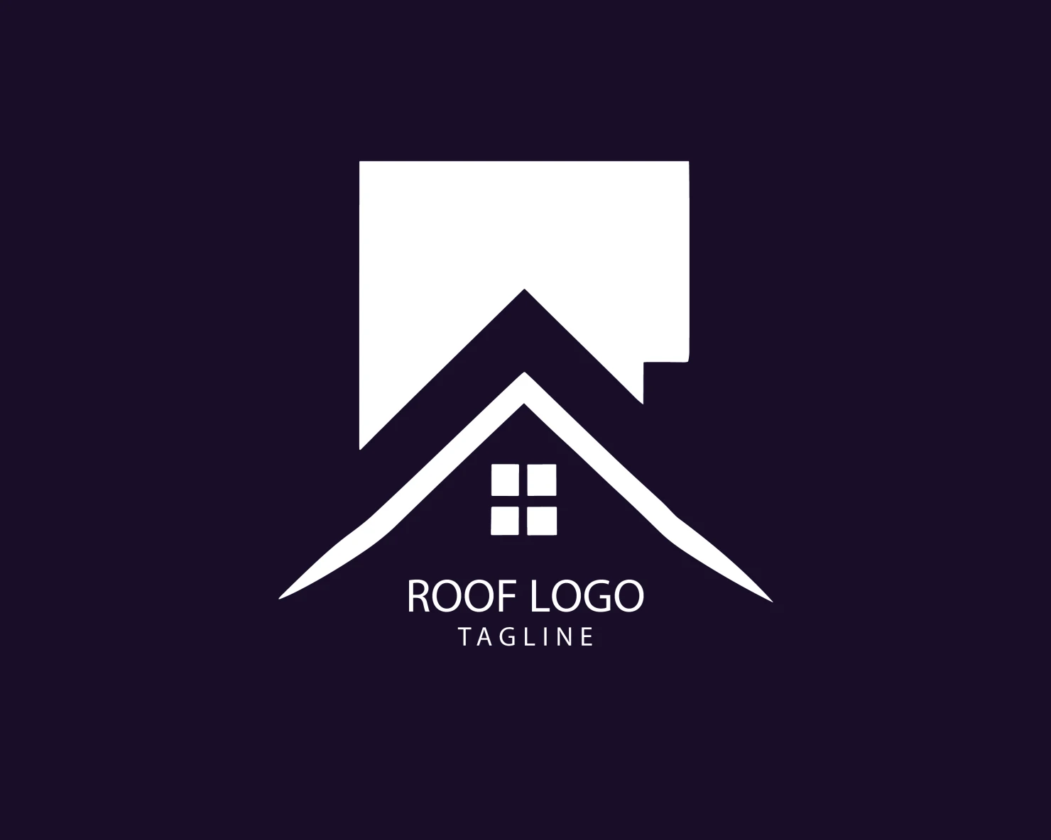 Roof customizable logo set design #39267