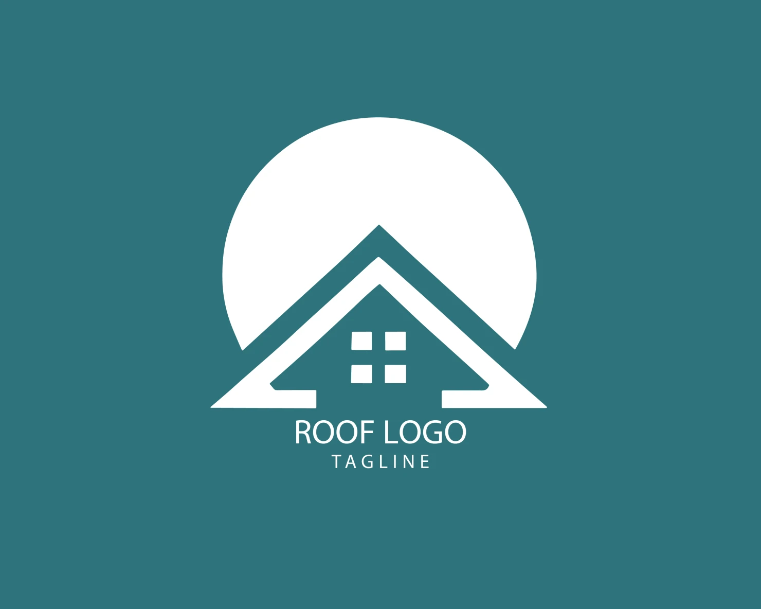 Roof customizable logo set design #39272