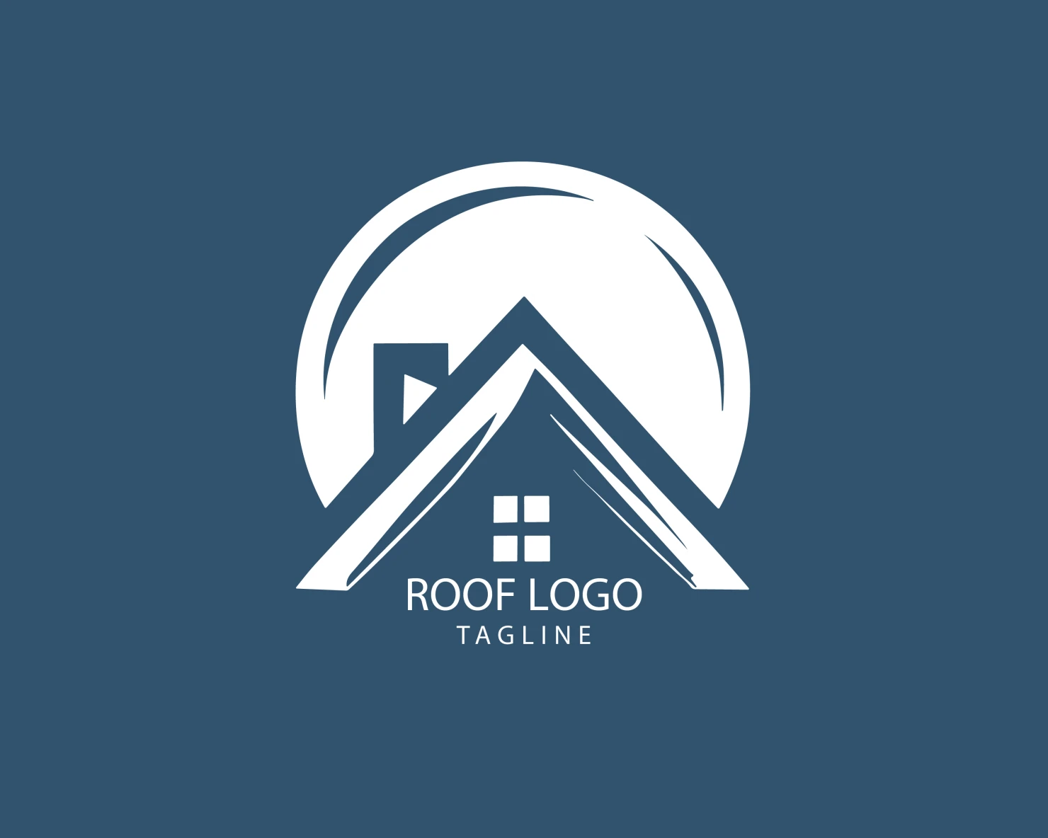 Roof customizable logo set design #39273