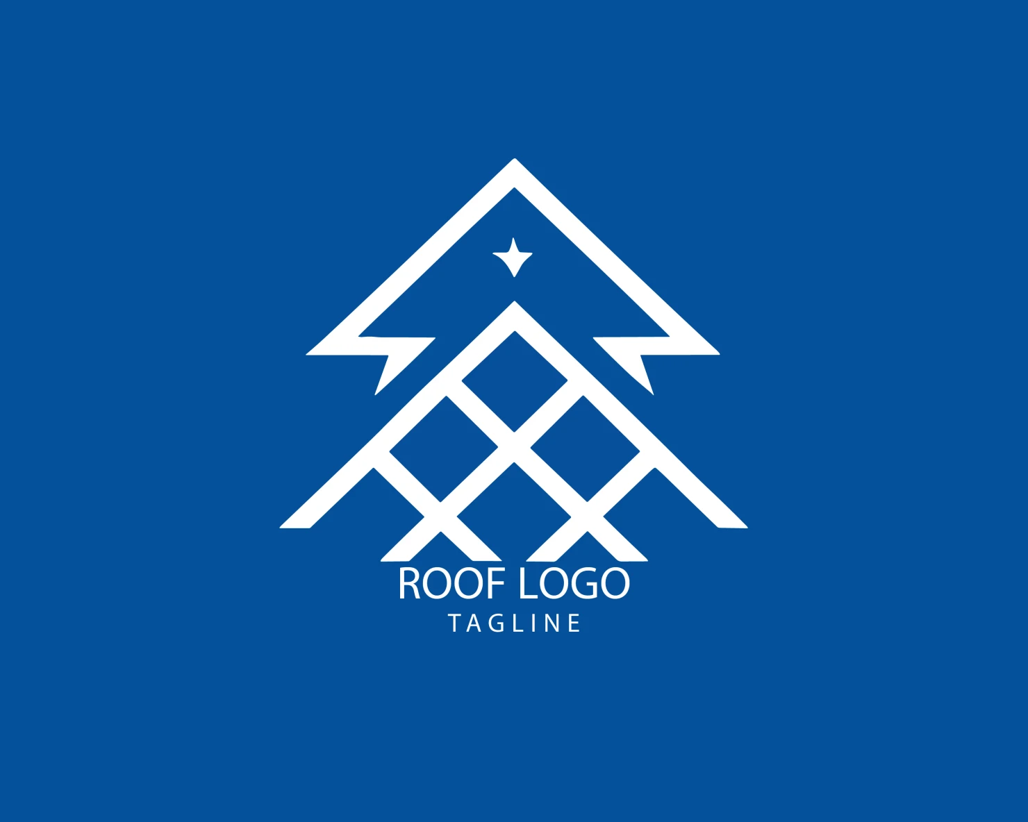 Roof customizable logo set design #39276