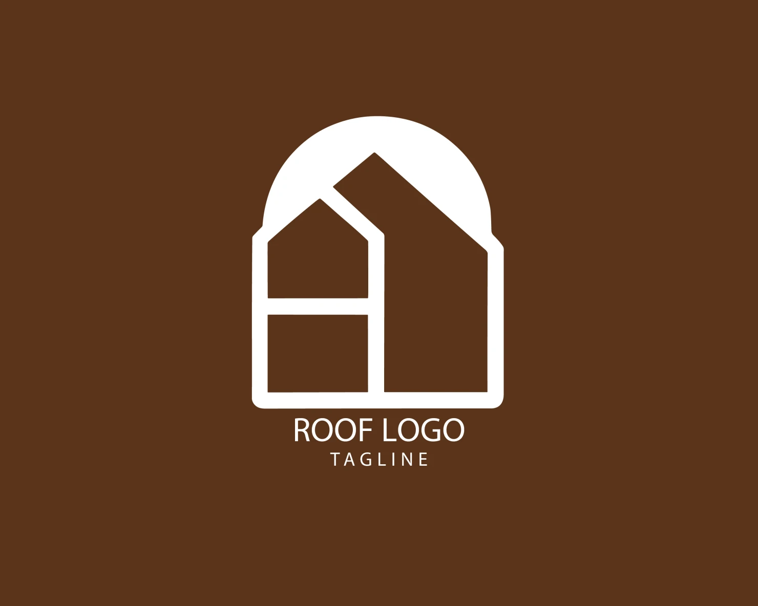 Roof customizable logo set design #39278