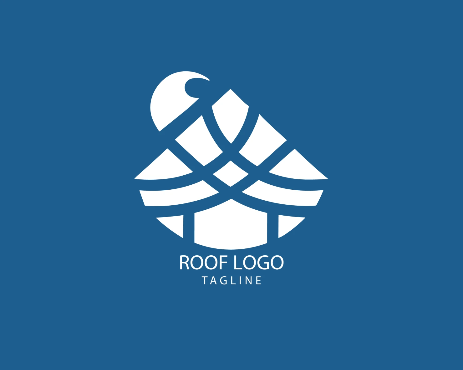 Roof customizable logo set design #39281