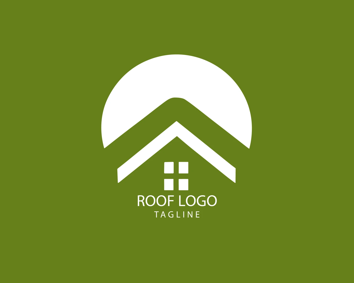Roof customizable logo set design #39291