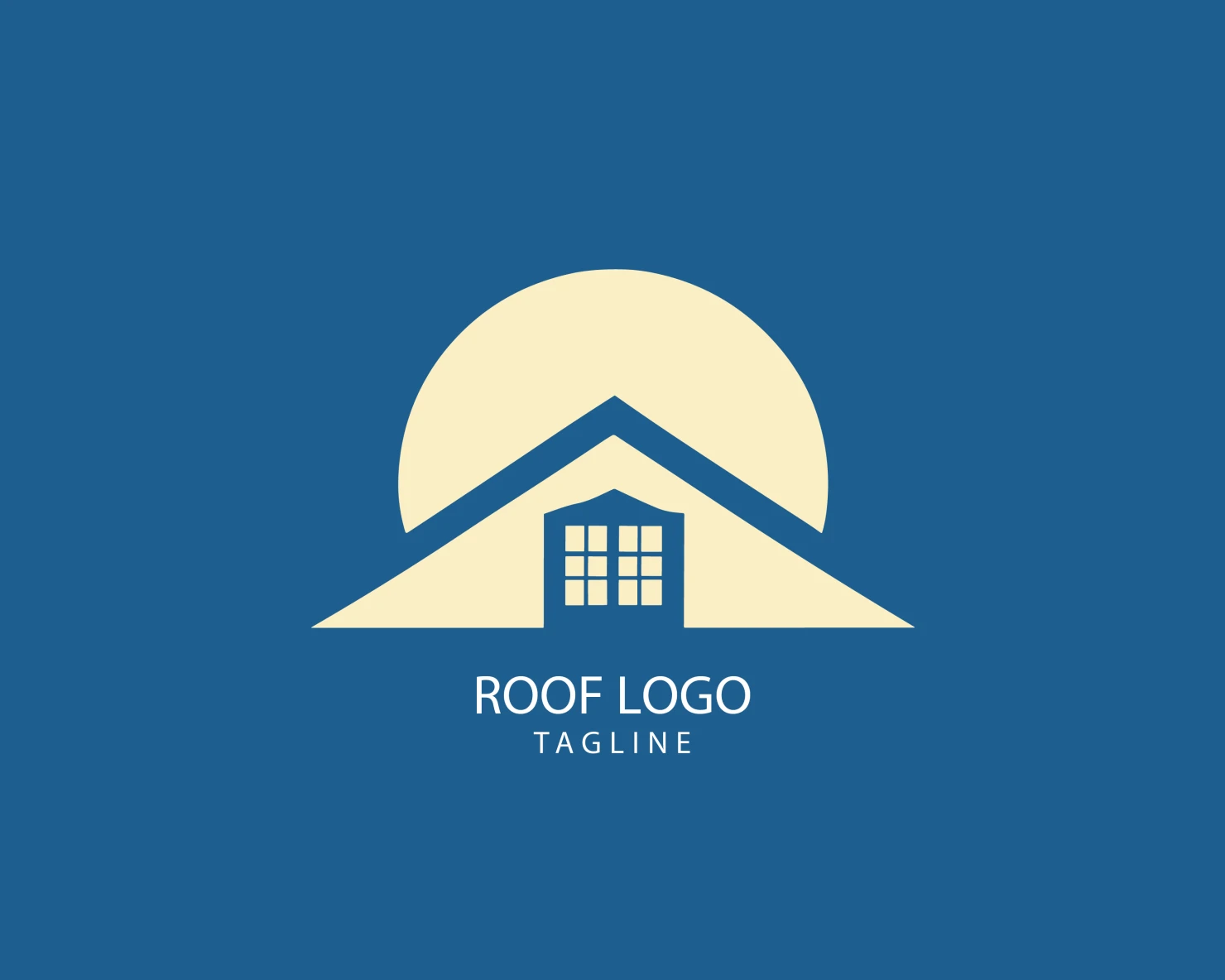 Roof customizable logo set design #39292