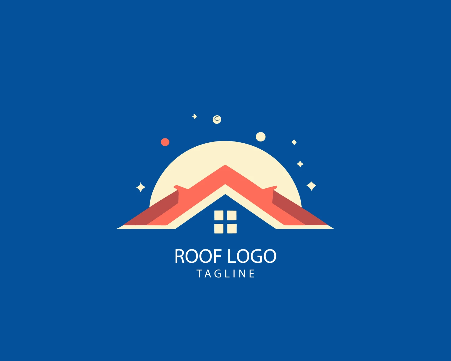 Roof customizable logo set design #39294