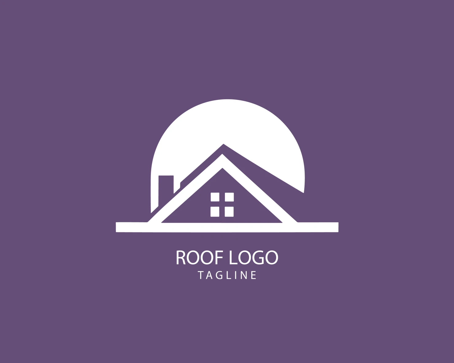 Roof customizable logo set design #39295