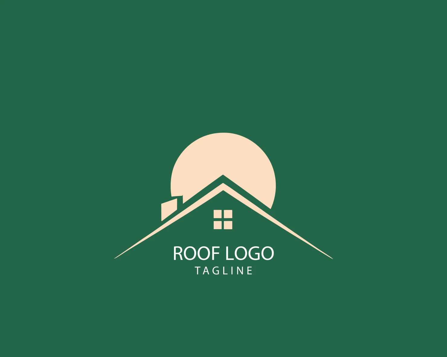 Roof customizable logo set design #39296