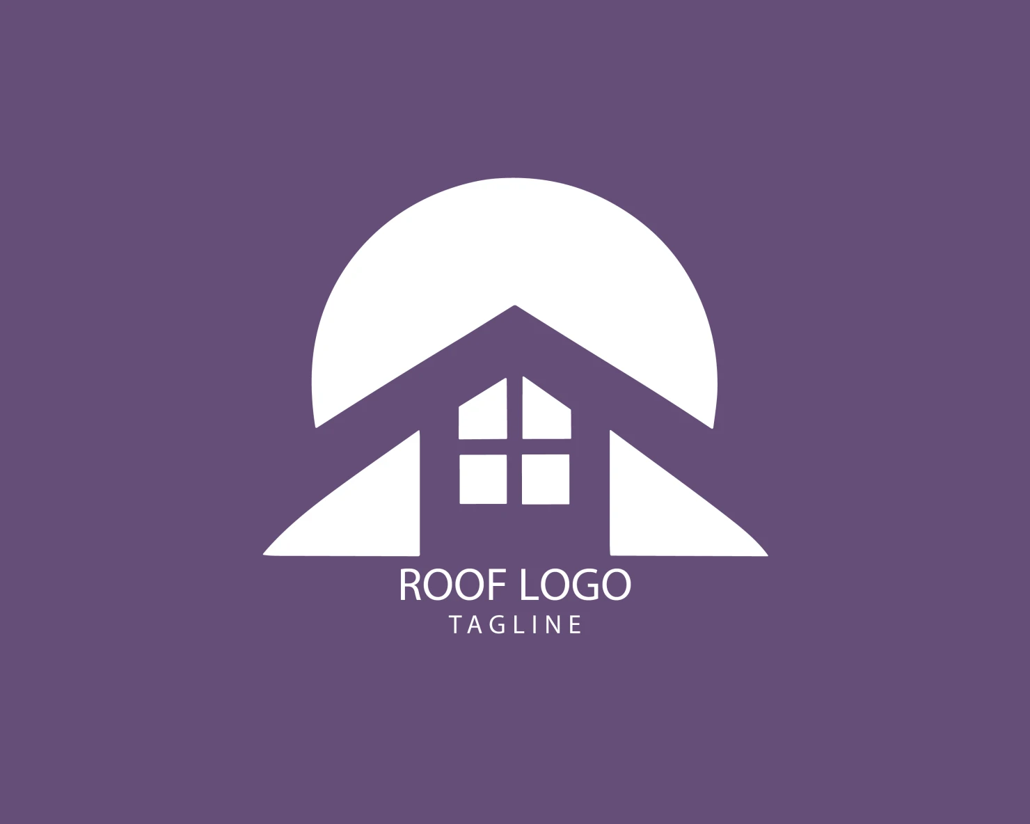 Roof customizable logo set design #39299