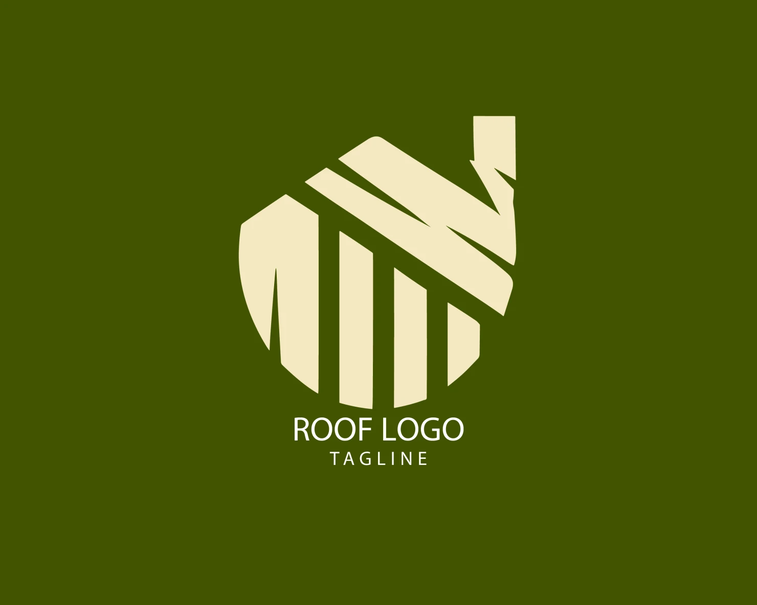 Roof customizable logo set design #39301