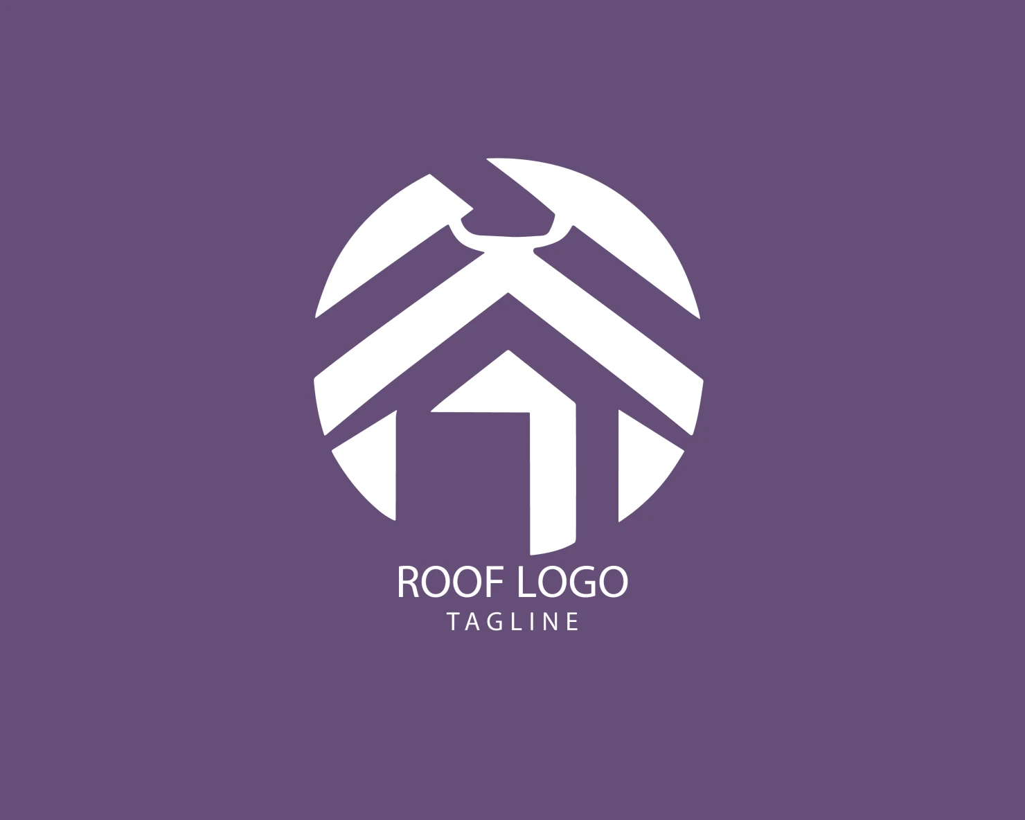 Roof customizable logo set design #39302