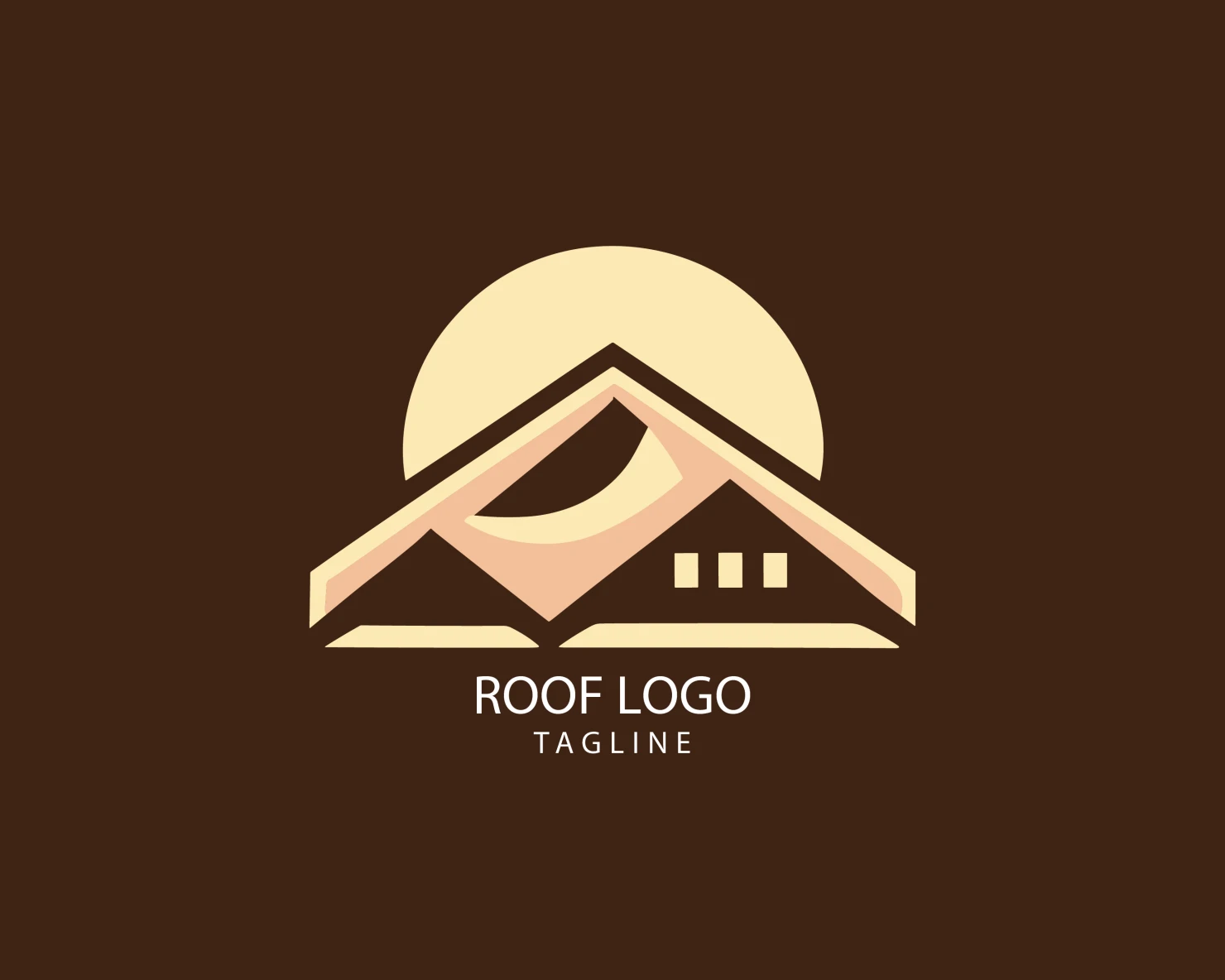 Roof customizable logo set design #39306