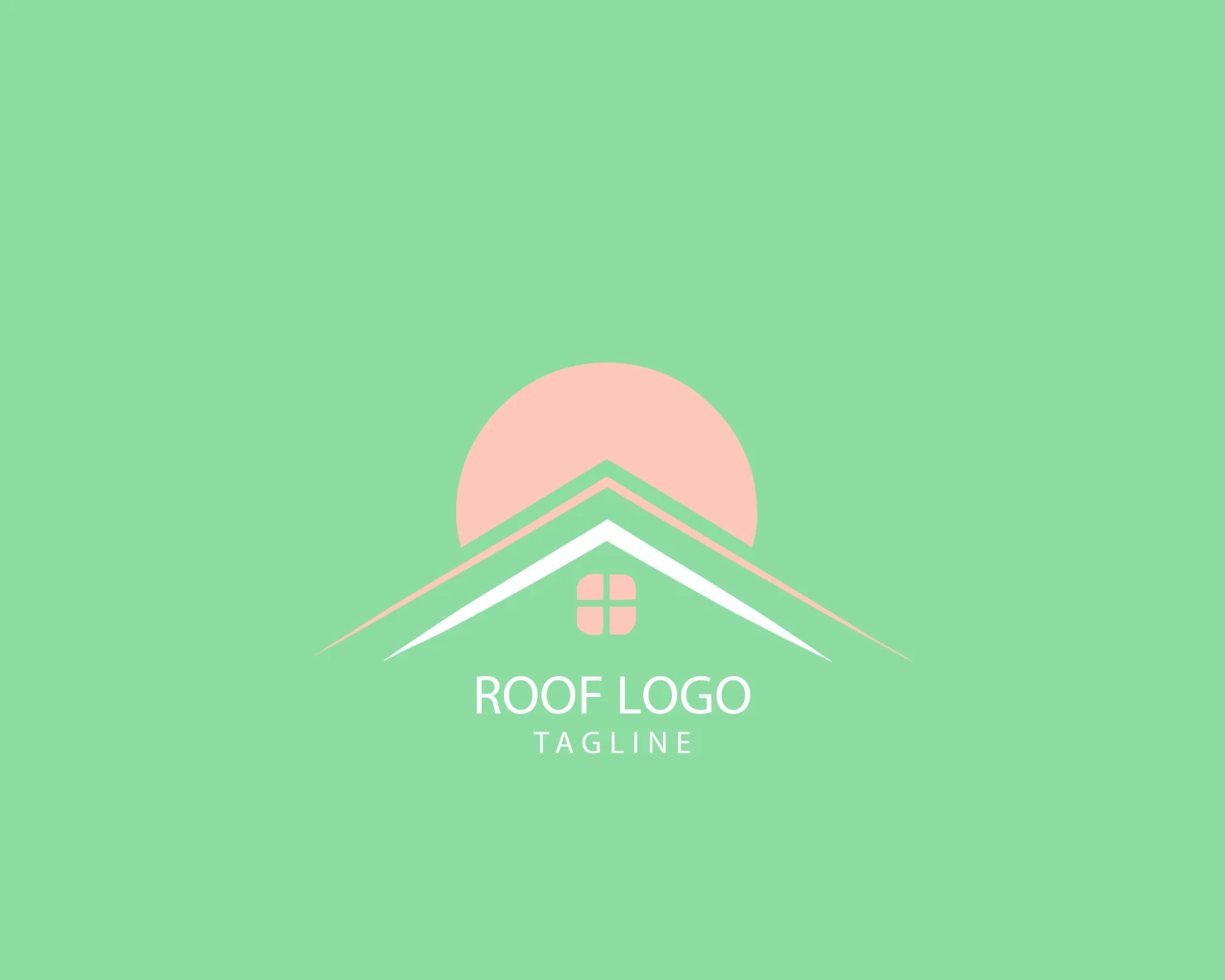 Roof customizable logo set design #39308