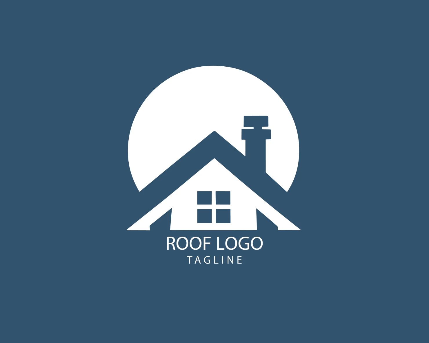Roof customizable logo set design #39315