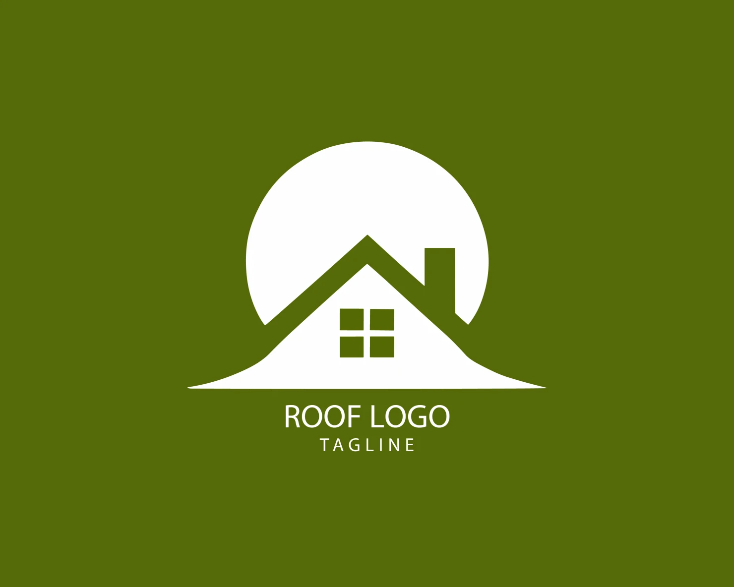 Roof customizable logo set design #39316