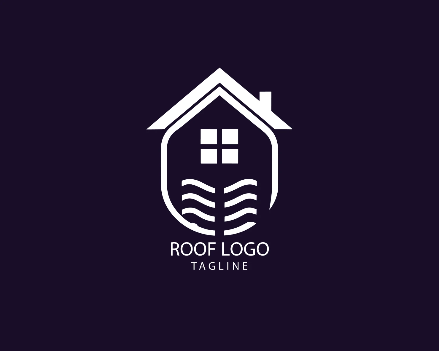 Roof customizable logo set design #39320