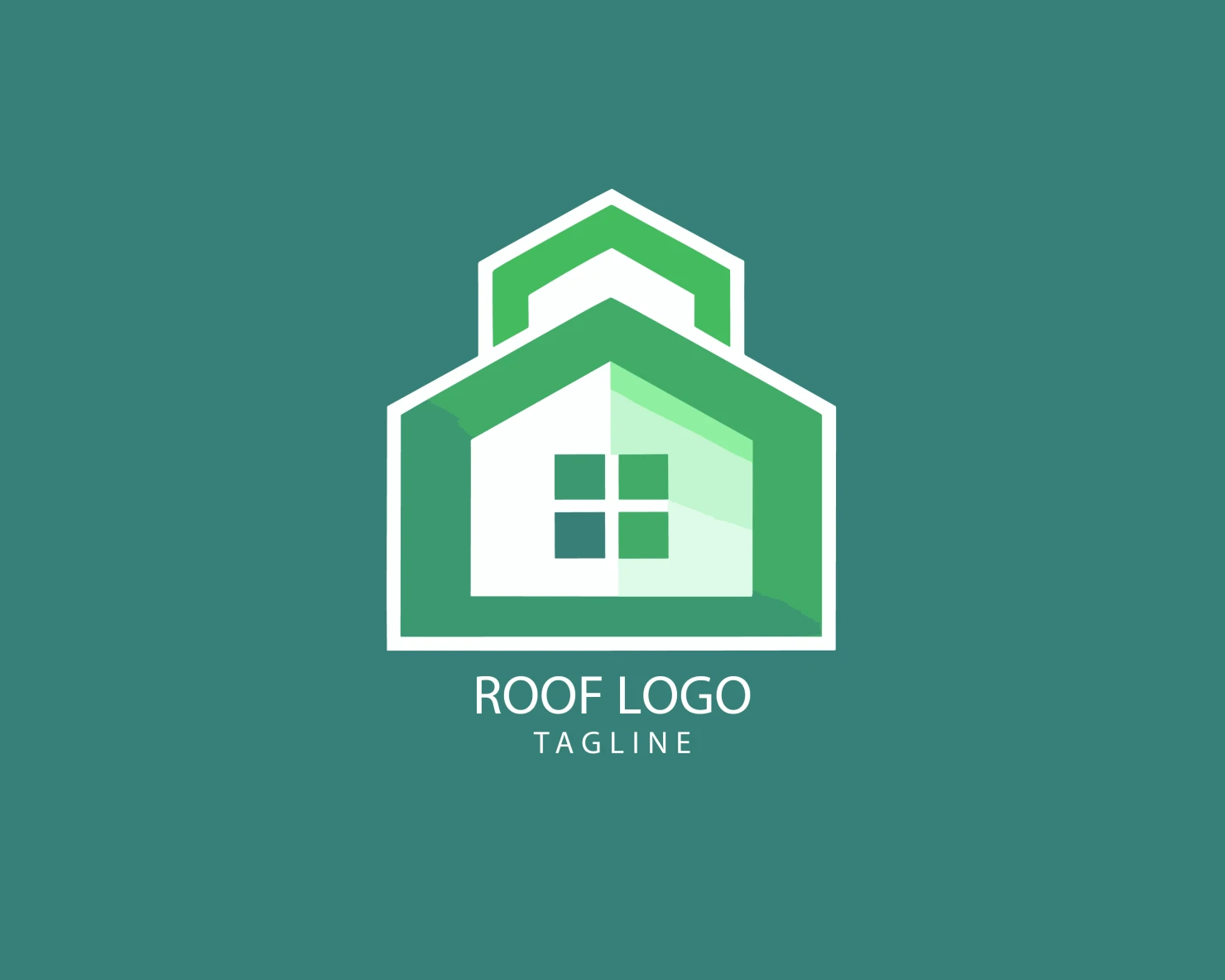 Roof customizable logo set design #39322
