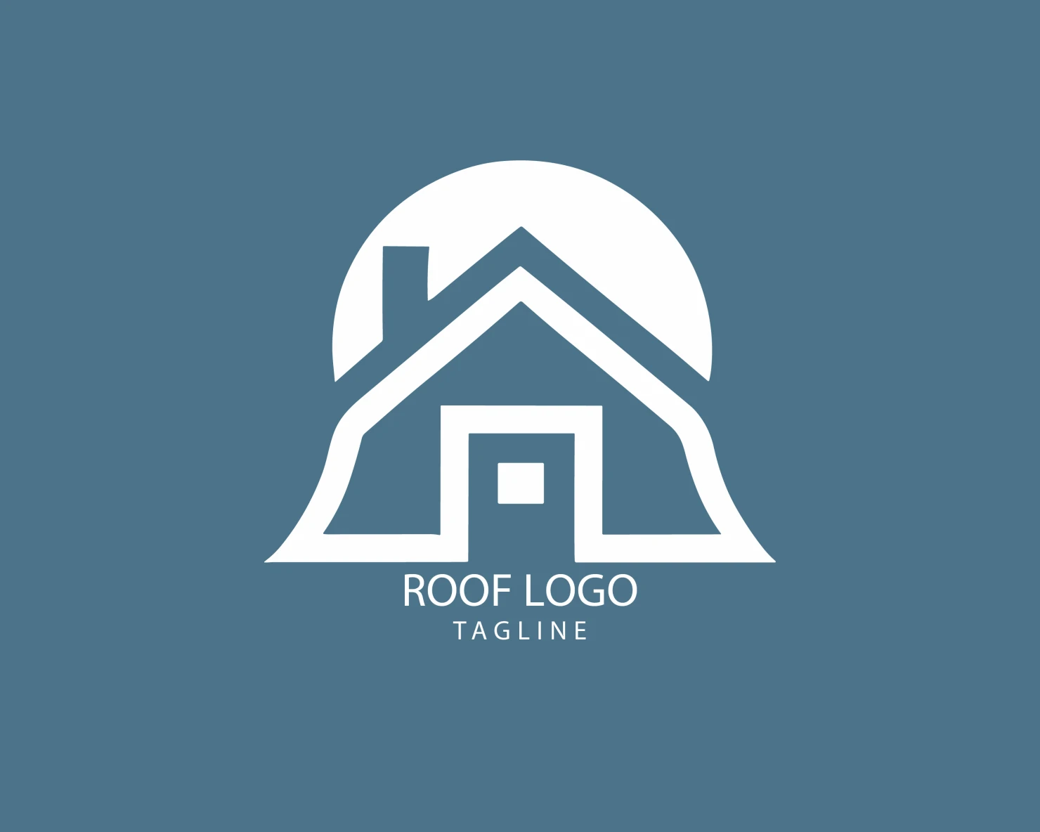 Roof customizable logo set design #39327