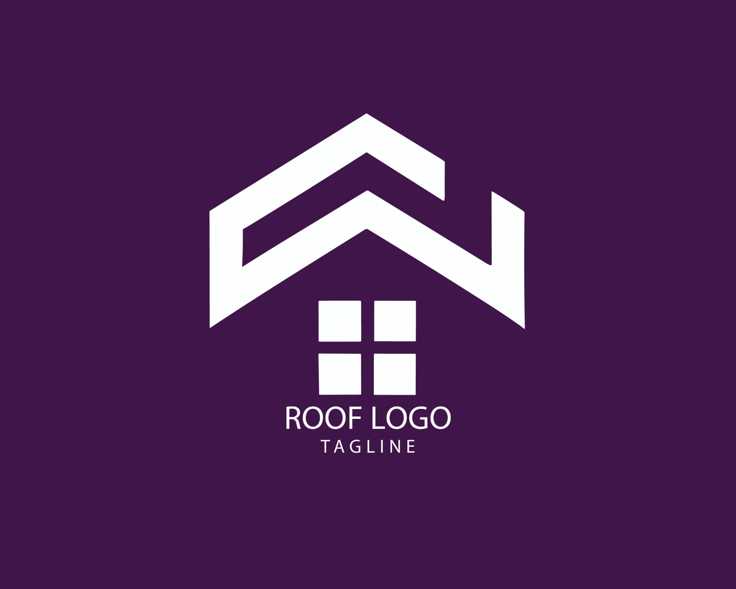 Roof customizable logo set design #39328