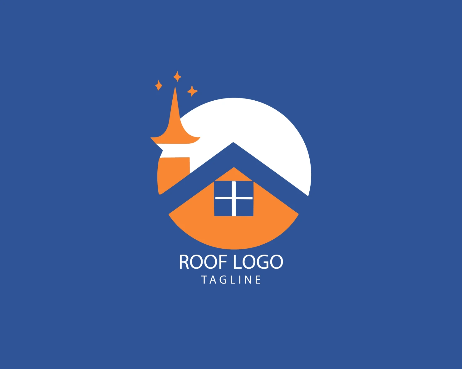 Roof customizable logo set design #39331