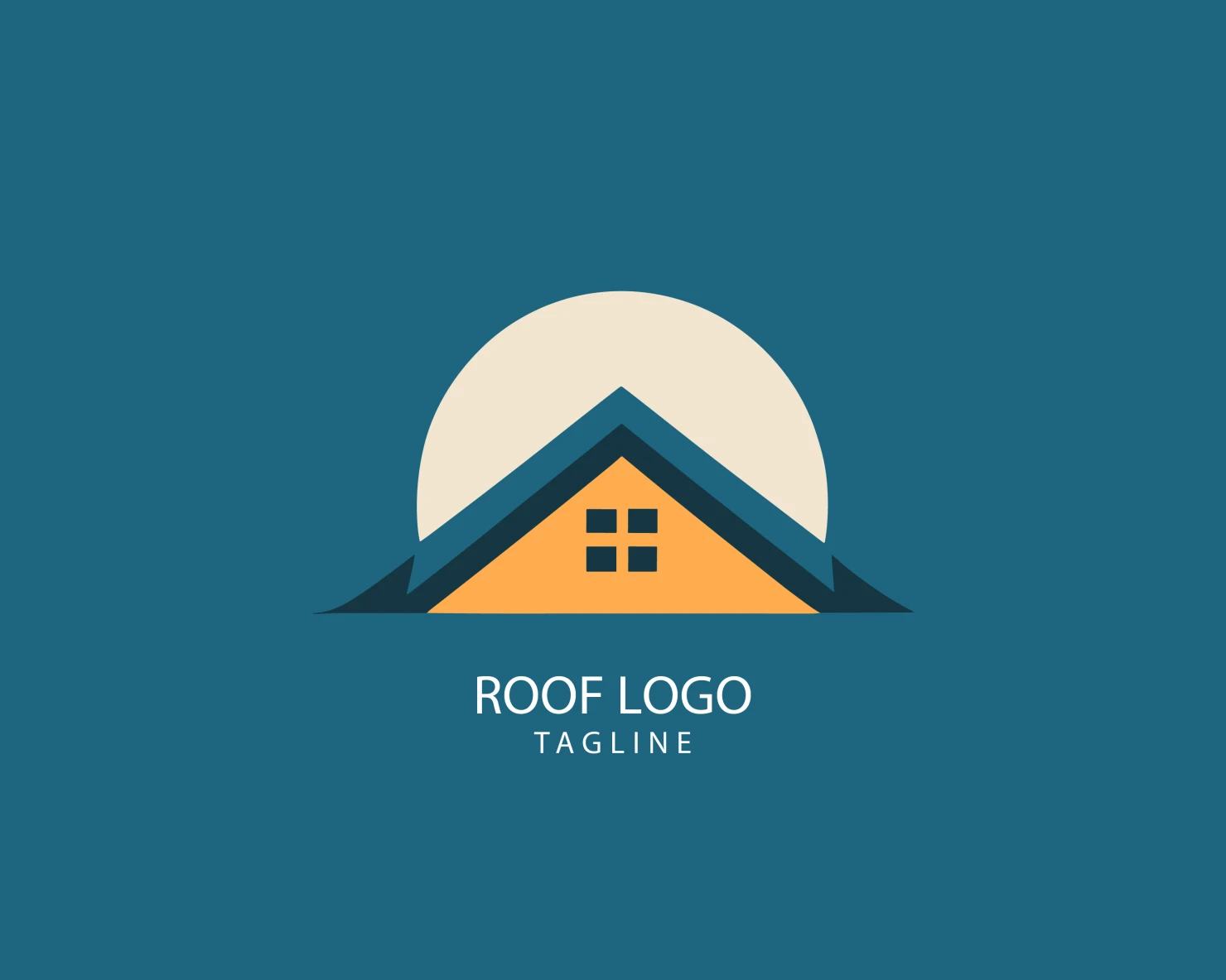 Roof customizable logo set design #39333